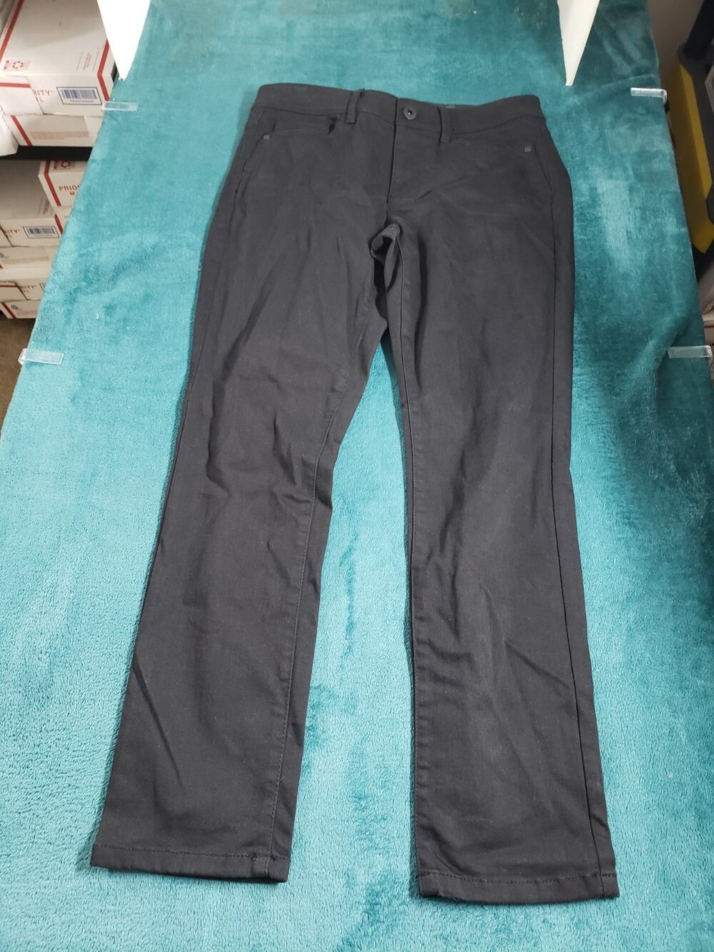J Jill Jeans Size 6 Womens Black Stretch Pants Ladies Mid Rise Slim Ankle